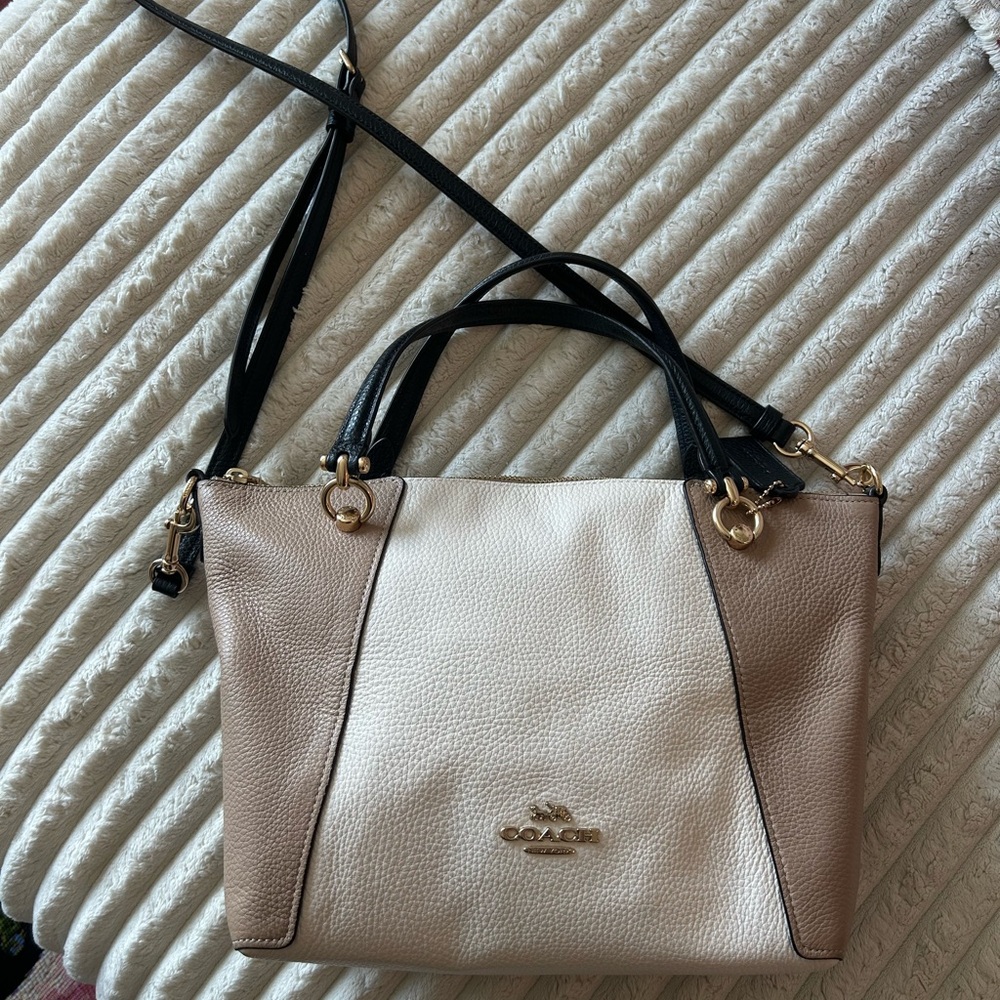 Coach Cream and Tan Women's Bag